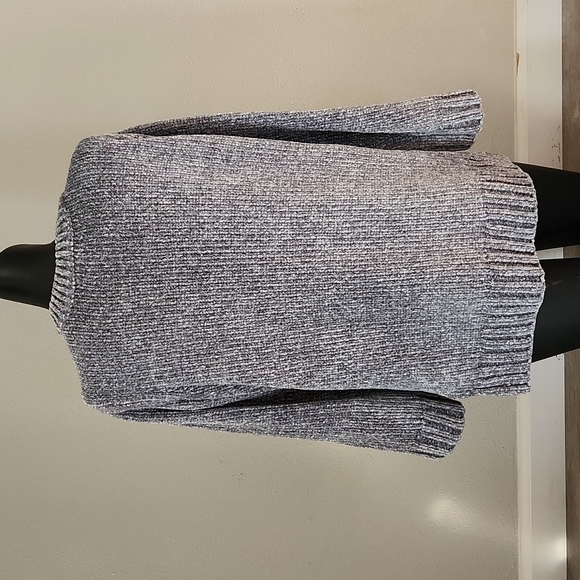 ORVIS Chenille V-Neck Sweater Tunic Gray Womens X Small - Picture 5 of 7